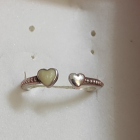 Otevřený prsten srdce lásky Pandora - foto č. 1