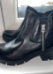 Kotníkové boty, kůže Made in Italy