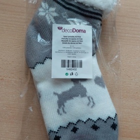 Teplé protiskluzové ponožky DecoDoma - foto č. 1