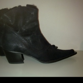 Kozačky do kalhot styl koně černá barva