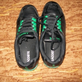 Černozelené tenisky Lacoste