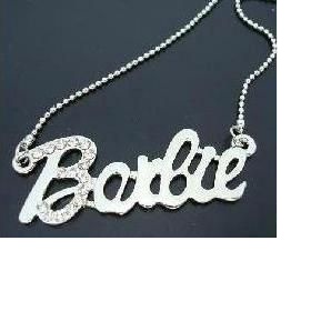 Postříbřený řetízek "Barbie"