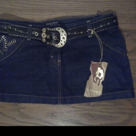 Tmavě modrá riflová sukně promise