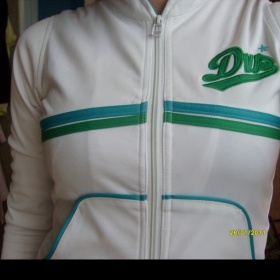 Bílá mikina bez kapuce DVS