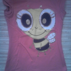 Tričko s krátkým rukávem s motivem včely z New Yorkru