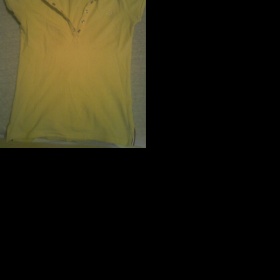 Žluté tričko s krátkým rukávem a límečkem z Gate - foto č. 1