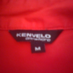 Červená vypasovaná košile Kenvelo, krátký rukáv