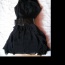 Černé volánkové šaty i na ples - foto č. 3