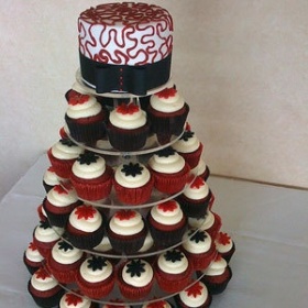 Svatební  dort  cupcake