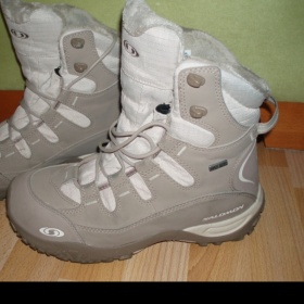 Zimní boty Salomon světlehnědé