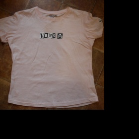 Růžové tričko Vans