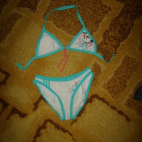 Bílo tyrkysové plavky Adidas