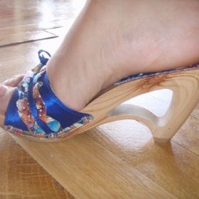 Modré pantoflíčky