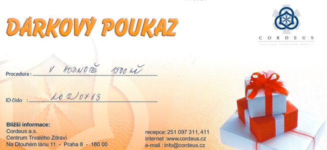 Poukaz Cordeus